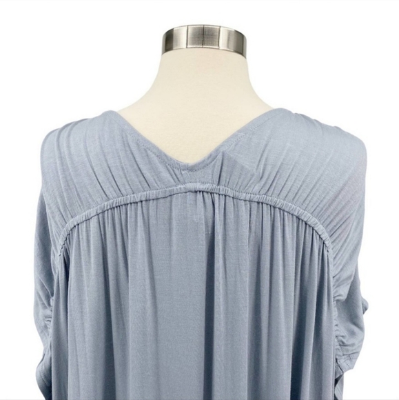 H by bordeaux light blue short sleeve top size 3x nwt Nordstrom rack - Picture 5 of 9